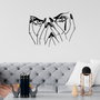 Wallity Woman Eyes Accesorio de Pared de Metal Negro